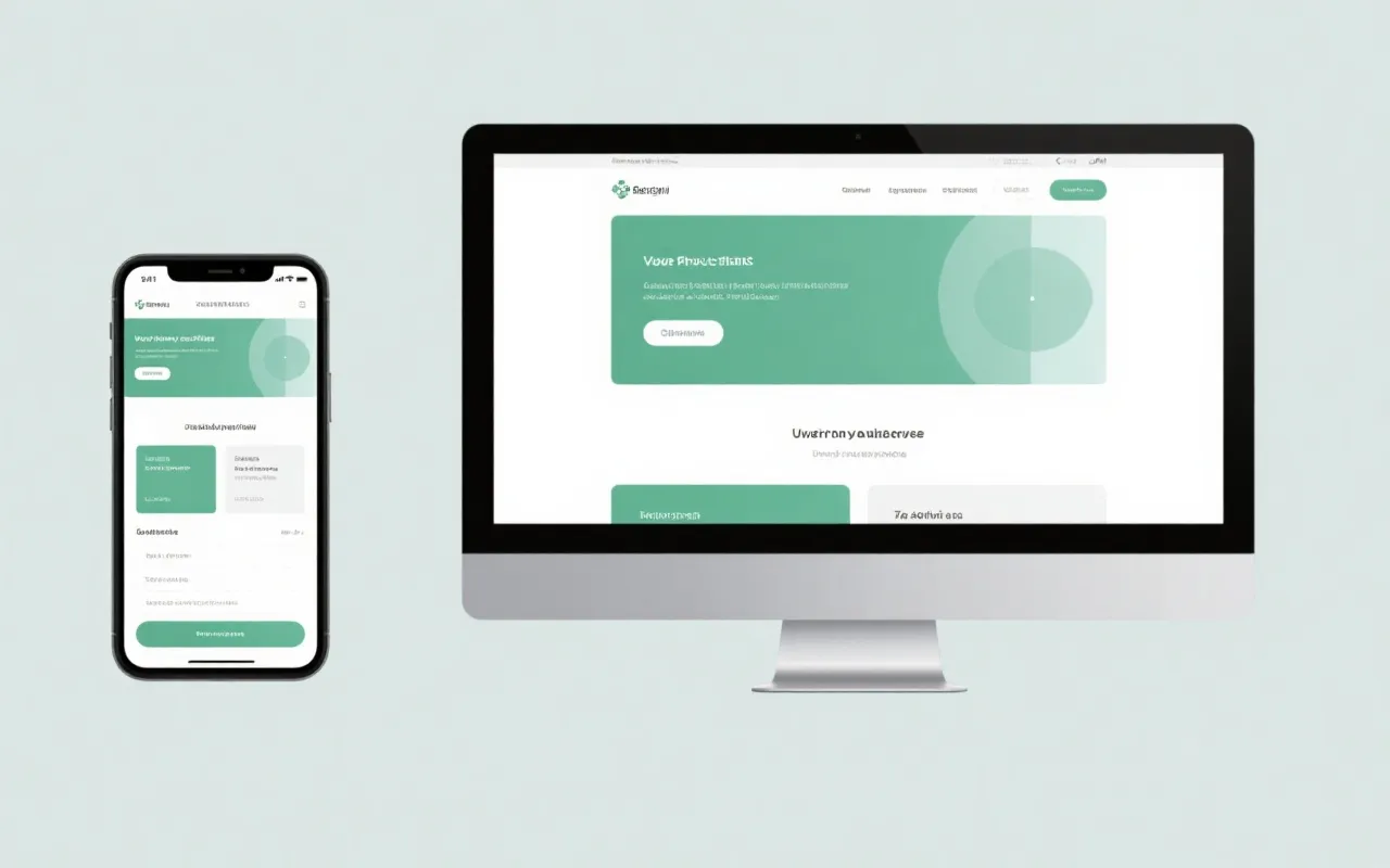 简洁界面与双端视图示意图
